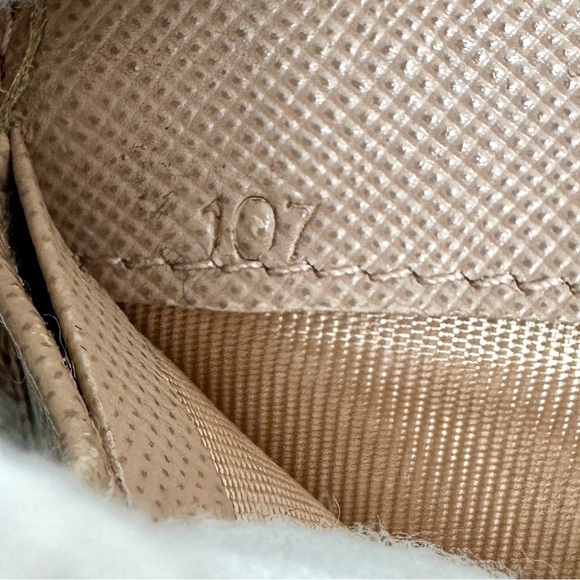 Prada Saffiano Fiocco Bow Wallet in Cammeo Nude | Authentic with added Chain - Picture 9 of 16